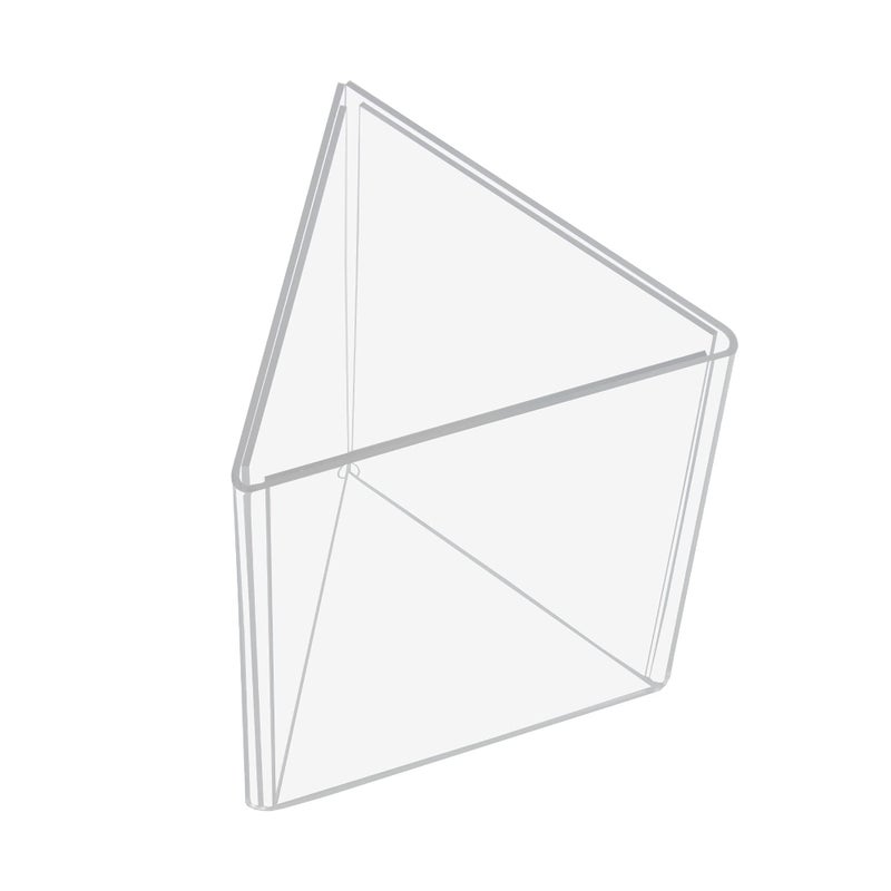 SourceOne Three Panel Sided Acrylic Table Tent Sign Holder Table Top Menu Holder - Image 3